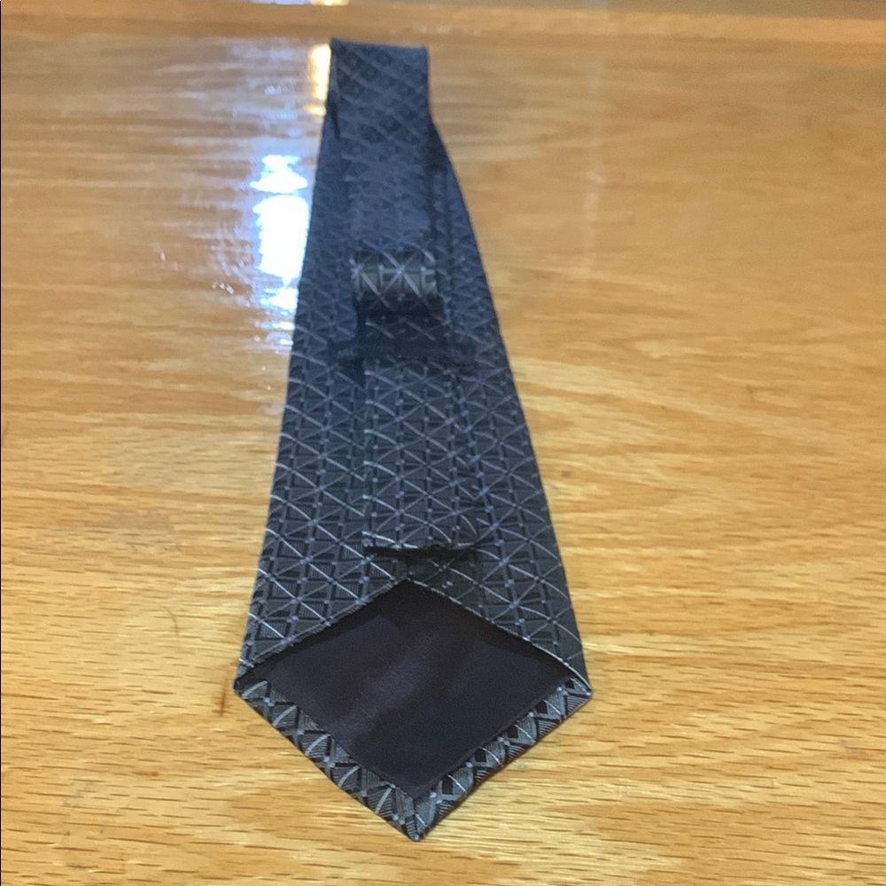 Classic Black Tie with Textured Patterns